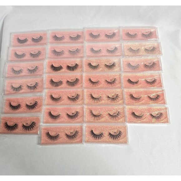Lot 26 Pairs - False Eyelashes Assorted Styles- High Quality - Picture 1 of 16